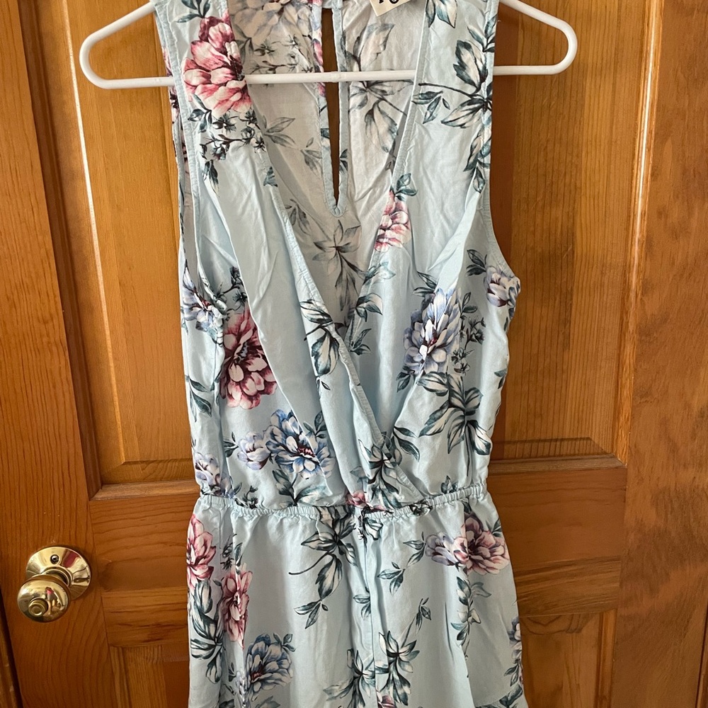 Show Me Your MuMu Blue Floral romper
